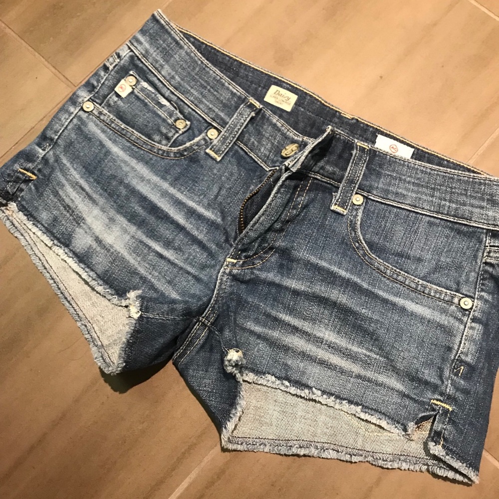Super low rise AG Jean shorts